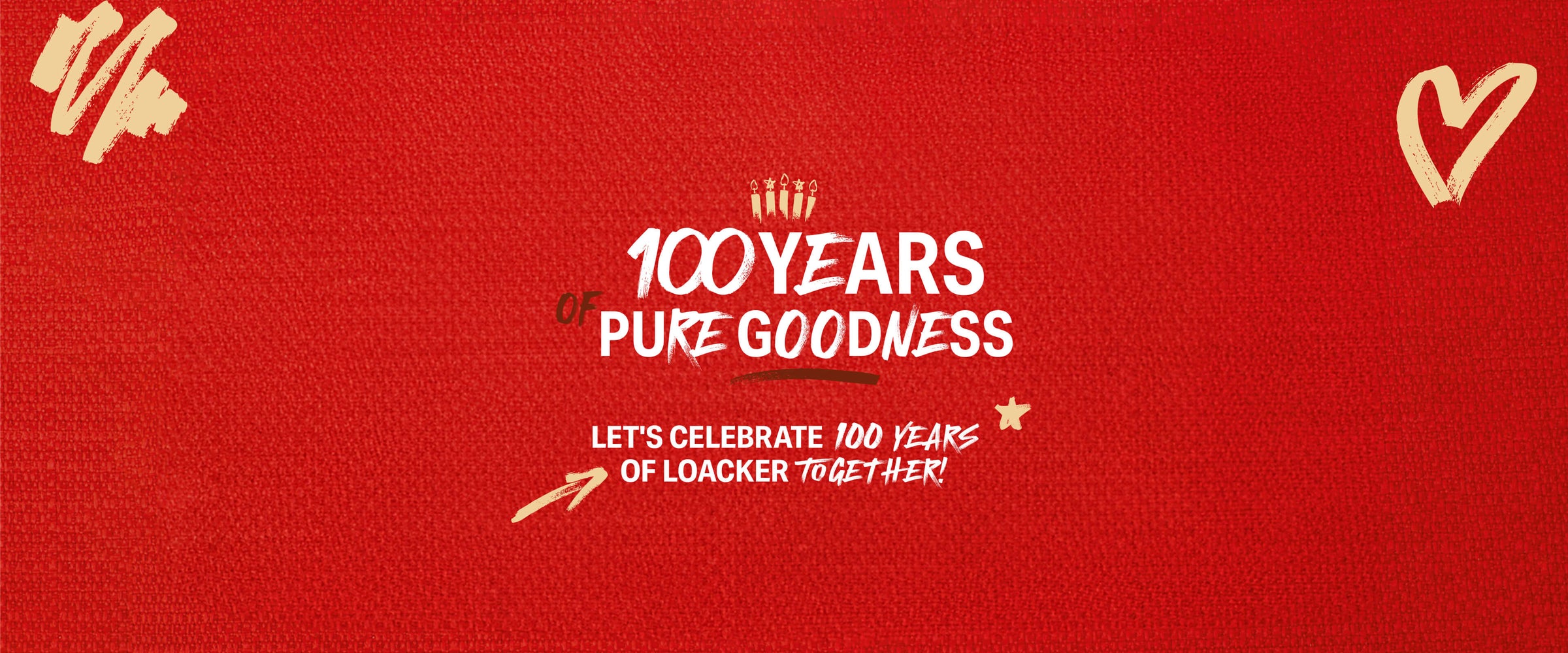 100 years of pure goodness - Let's celebrate 100 years of loacker together