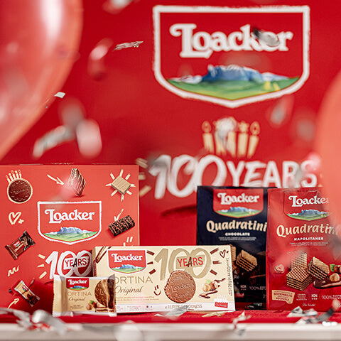 100 years Loacker product images