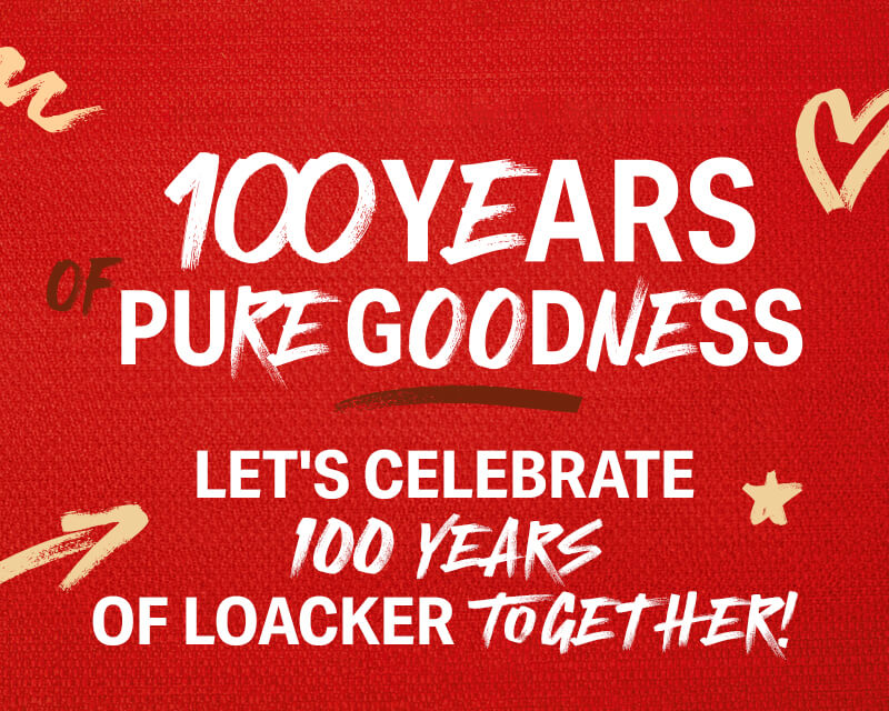 100 years of pure goodness - Let's celebrate 100 years of loacker together