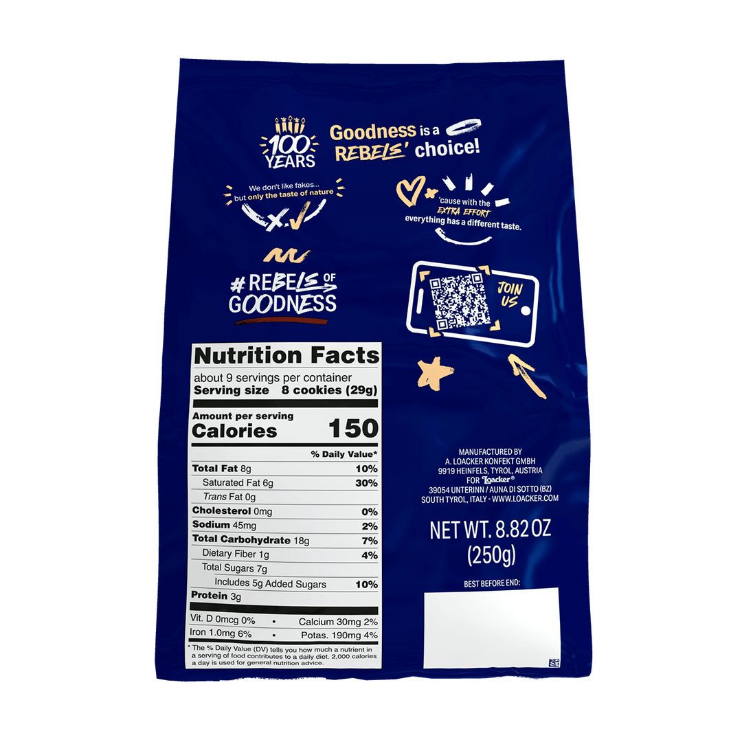 Quadratini Chocolate, Creme-Filled Wafer Cookies, 8.82 oz. Bag