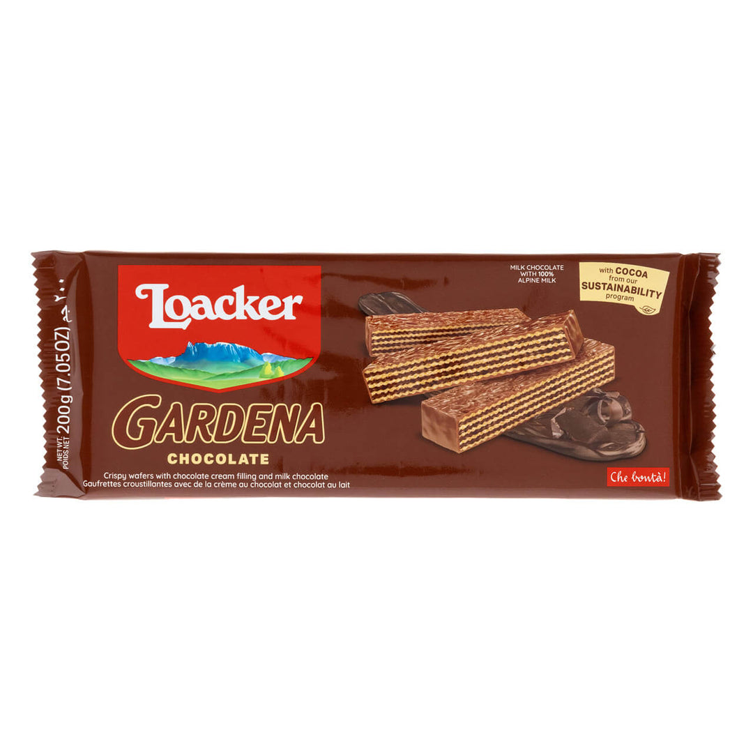 Gardena Chocolate, Chocolate-Enrobed Wafer Cookies, 7.05 oz. Bag