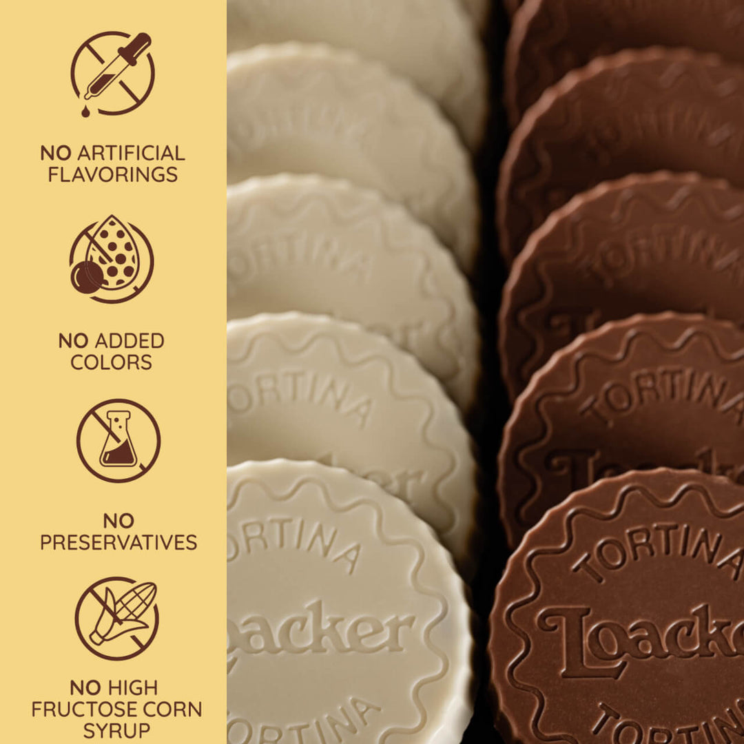 Tortina White, Chocolate Coated Wafer Specialty, 4.44 oz. Box - No Artificial Flavorings; No Added Colors; No Preservative; No High Fructose Corn Syrup